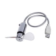 thumbnail image 4 of Agiferg Mini USB Powered LED Cooling Flashing Real Time Display Function Clock Fan, 4 of 8