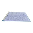thumbnail image 2 of Ahgly Company Machine Washable Indoor Round Abstract Blue Contemporary Area Rugs, 8' Round, 2 of 4