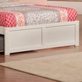 thumbnail image 2 of AFI Richmond Queen Wood Platform Bed with Headboard Footboard & Twin XL Trundle, White, 2 of 6
