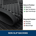 thumbnail image 5 of Buganda Door Mat Outside, Non Slip Rubber Doormat, Low Profile Dirt Trapper Welcome Mat, Heavy Duty Entrance Mat, 29.5"x17", Black, 5 of 7