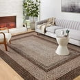 thumbnail image 1 of Washable Area Rug for Living Room Non Slip Modern Rug Soft Area Rug for Bedroom Farmhouse Braided Print Throw Rugs Contemporary Stain Resistant Carpet for Dining Room, 1 of 6