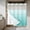 Green, variant on Navy Blue Brown Ombre Moire No Hook Shower Curtain Waterproof,Bathroom Curtains with Snap in Liners and See Through Top Window,Water Ripple Stripe Farmhouse Hotel Bathtub Curtains Shower 36"Wx72"L