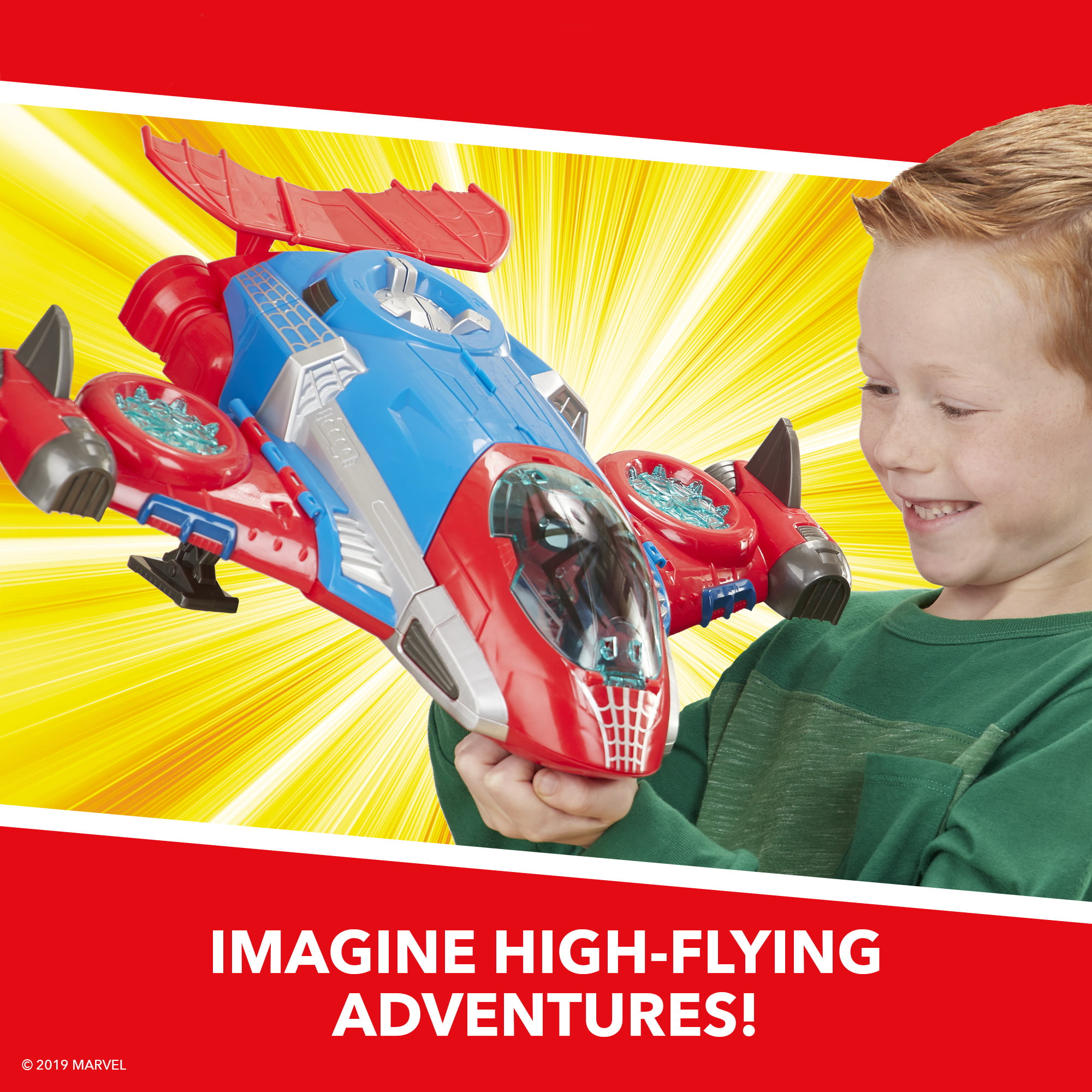 Action Figure Kids Toy Gift Playskool Heroes Marvel Spider-Man Jetquarters 