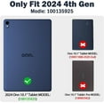 thumbnail image 7 of BMOUO Kids Case for Onn 10.1" Gen 4 2024 (Model:100135925) Tablet, Shockproof Light Weight Handle Stand Case for Walmart Onn Tablet 10.1 inch 2024 (Gen 4), Blue, 7 of 7