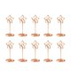 thumbnail image 1 of 10 clips de notas con forma de estrella, creativos, para notas, fotos, soporte de escritorio (oro rosa), 1 of 5