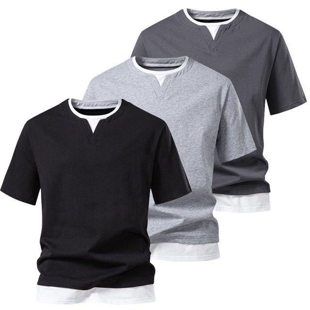 Fanxing Débardeur Homme Col en V à Moins de 20$ Gris Foncé Extensible TG