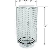 Four-Sided Revolving 8W x 20H Pegboard Counter Display