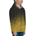 thumbnail image 5 of Kdxio Gold Glitter Gradient Pattern Kids Boys Girls Zip Up Hoodie 3D Printed Hooded Sweatshirt Hoody Coat with Pocket 7-12 Y-Small, 5 of 6