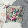 thumbnail image 2 of COMIO  Spring Colorful Flowers Eucalyptus Butterfly Throw Pillow Cover, Spring Cushion Case for Sofa Couch White, 2 of 5