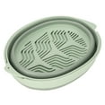 thumbnail image 4 of Double Layer Colander, Easy  Double Layer Drain Basket Foldable Design  For Outdoor Green Large, 4 of 8