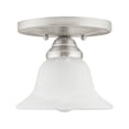 thumbnail image 3 of Livex Lighting Edgemont Ceiling Mount in Brushed Nickel, 3 of 7