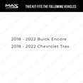 thumbnail image 3 of Max Advanced Brakes - Brake Kit for 2018 2019 2020 2021 Buick Encore 2018 2019 2020 2021 Chevy Trax Front Replacement Drilled Slotted Black Coated Disc Brake Rotors and Ceramic Brake Pads, 3 of 10