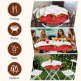 thumbnail image 7 of Red Gold Marble Round Tablecloth, Fitted Table Cover with Elastic for 55"-60" Round Tables, Modern Abstract Marble Crack Texture Table Cloth Outdoor Indoor Dinning Party Waterproof Tablecloths, 7 of 7