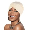 thumbnail image 2 of EnJoCho Women Ladies Cancer Head Hat Cap Ethnic Floral Hair Cover Wrap Turban Headwear Turban Cap Pleated Hat, 2 of 4