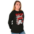 thumbnail image 5 of Cool Kanji Style Betty Boop Love Women's Long Sleeve T Shirt Brisco Brands S, 5 of 6
