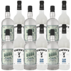 Dhōs Handcrafted Non-Alcoholic 6 Pack Gin w 6 Pack Owen’s Mixers Club Soda - Keto-Friendly, Zero Sugar, Zero Calories, Zero Proof - 750 ML - Perfect for Mocktails - A