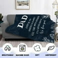thumbnail image 3 of Dad Birthday Gift, Dad Gifts from Daughter Son, Best Dad Ever Gifts, Gifts for Dad Blanket for Fathers Day Thanksgiving Christmas 50"X60", 3 of 6
