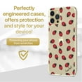 thumbnail image 2 of Case Yard iPhone-12/12-Pro Case Clear Soft & Flexible TPU Ultra Low Profile Slim Fit Thin Shockproof Transparent Bumper Protective Cover Drop Protective Cell Phone Cases (Ladybug), 2 of 8