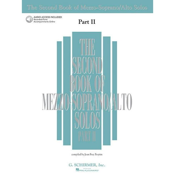 He Second Book of Mezzo-Soprano Solos Part II - Book/Online Audio (Paperback)
