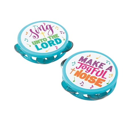 Fun Express Religious Mini Tambourines 12 Pieces