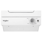 Whirlpool WET4124HW 24 Inch Electric Stacked Laundry Center with 6 Wash Cycles