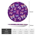 thumbnail image 2 of Balery Bright Butterflies Print Bone China Decorative Plate Ceramic Dinner Plates Art Crafts with Display Stand-6in, 2 of 6
