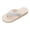 Beige1, variant on Women’s Summer Soft Bottom Flat Sandals – Chain Accented Beach Slides with Stone Pattern, Non‑Slip Lightweight Outdoor Flip Flops Beige 40