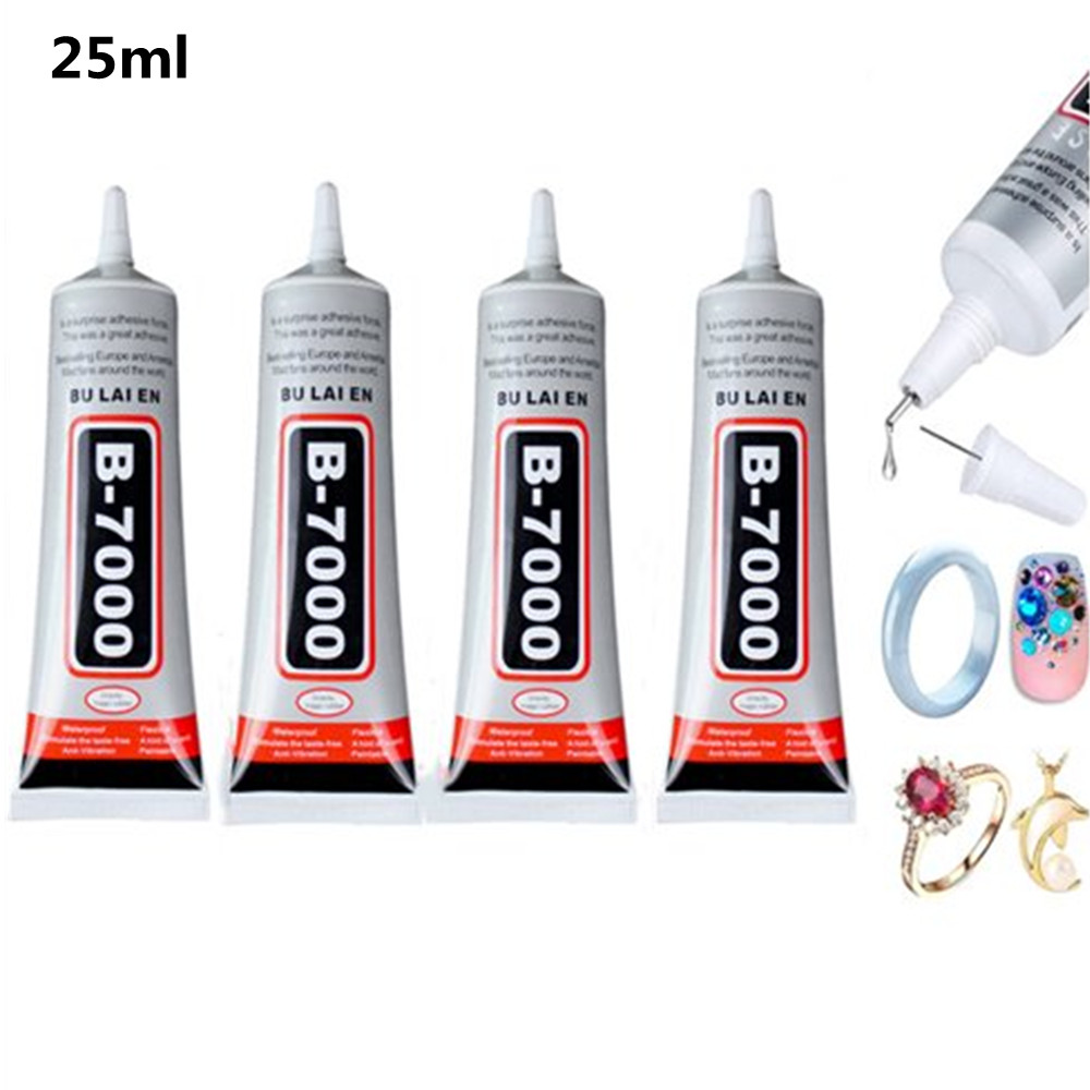 B7000 Glue for Bonding Mobile Phone, 4PCS 25ml Super Adhesive Clear