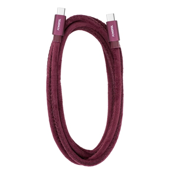 Liquipel Powertek 6ft USB C to USB C Fast Charger Cable, Maroon