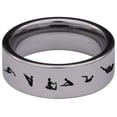 thumbnail image 4 of Pilates Style 1 Tungsten Carbide Ring, 4 of 9