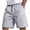 Gray, variant on hlysgo Mens Casual Shorts Flat Front Elastic Waist Drawstring Shorts Summer Beach Vacation Shorts with Pockets Dark Gray,XL
