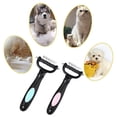 thumbnail image 3 of Pet Dog Cat Dual Sided Grooming Comb Brush Rake Fur Trimming Hair Remover, 3 of 8