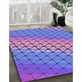 thumbnail image 2 of Ahgly Company Indoor Square Patterned Blue Violet Purple Area Rugs, 5' Square, 2 of 6