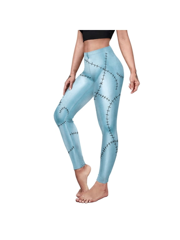 Christmas Horror Night Cos Pants Sally Halloween Digital Print Hip Shaping Pants Leggings 1773656642685873
