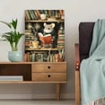 thumbnail image 5 of UXIEQU Cozy Reading Mouse in Library Canvas Wall Art 15.75x11.81 Inches, 5 of 8