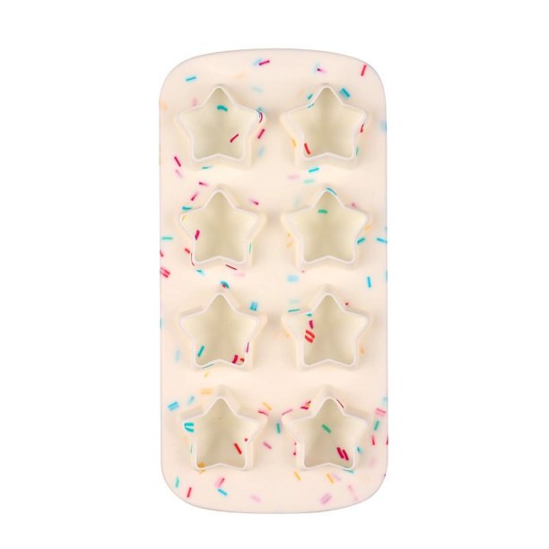 Moldes de cubitos de hielo de silicona Juego de moldes de silicona reutilizables en forma de estrella para bebidas de whisky y cócteles Hacer hielo divertido