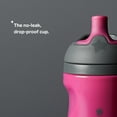 thumbnail image 4 of Tommee Tippee Insulated Sporty Spout Bottle, 9oz, No Spill Toddler Water Bottle For 12 months +, Two-Piece Valve Helps Stop Spills, Pink and Mint, 2 Count, 4 of 8