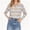 Khaki, variant on Women's Striped Long Sleeve Polo Knit Sweater Casual Lapel Henley Pullover Top