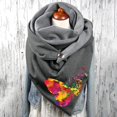 thumbnail image 2 of Foulard pour Femmes Chaude en Coton Imprimé Décontracté Bouton Mode Châles, 2 of 3
