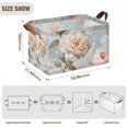 thumbnail image 7 of Yayeee Foldable Storage Basket for Shelves with Handles Waterproof Cloth Bins, Whimsical Rose, 7 of 7