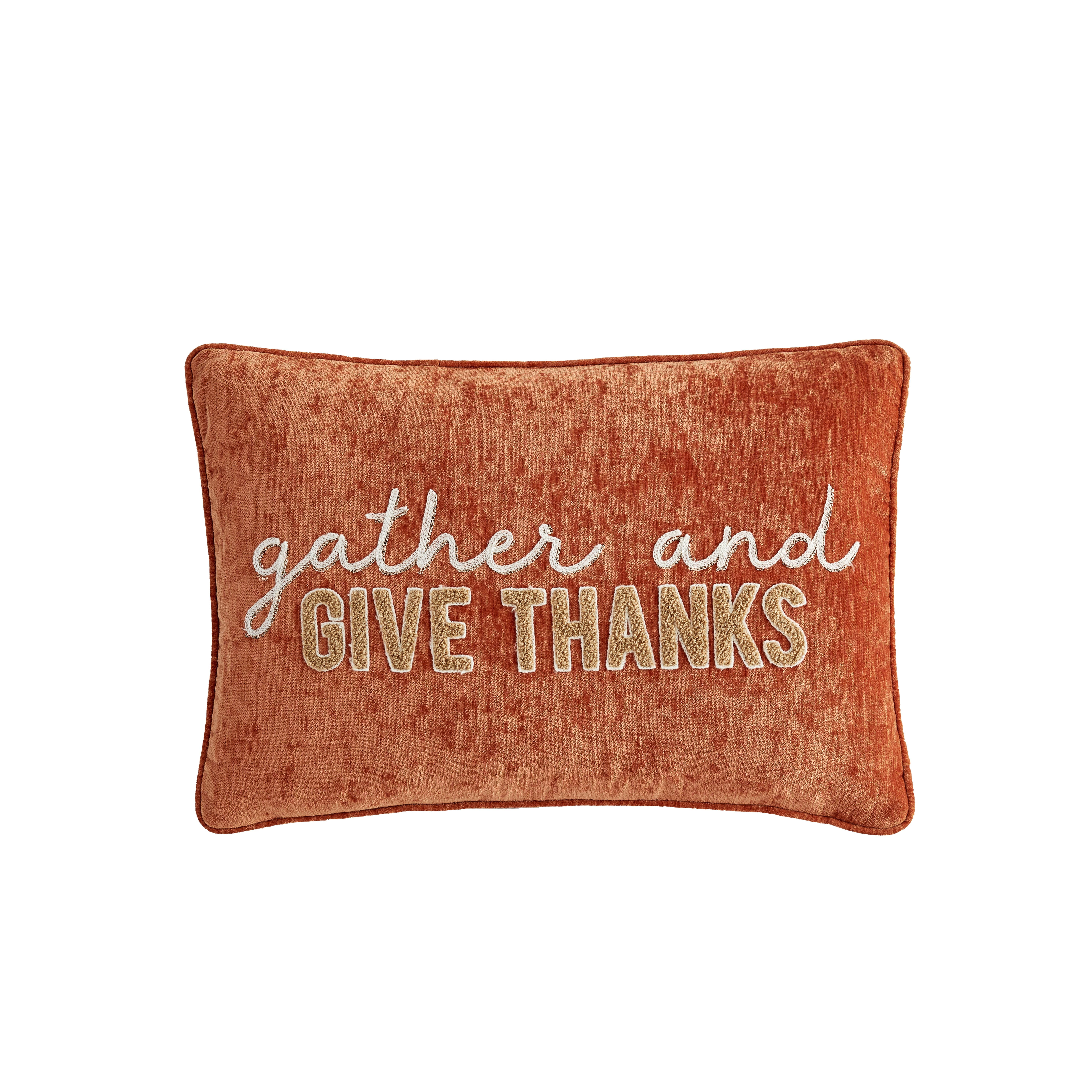 Mainstays Give Thanks Oblong Decorative Throw Pillow, 14' x 20', 1 Piece