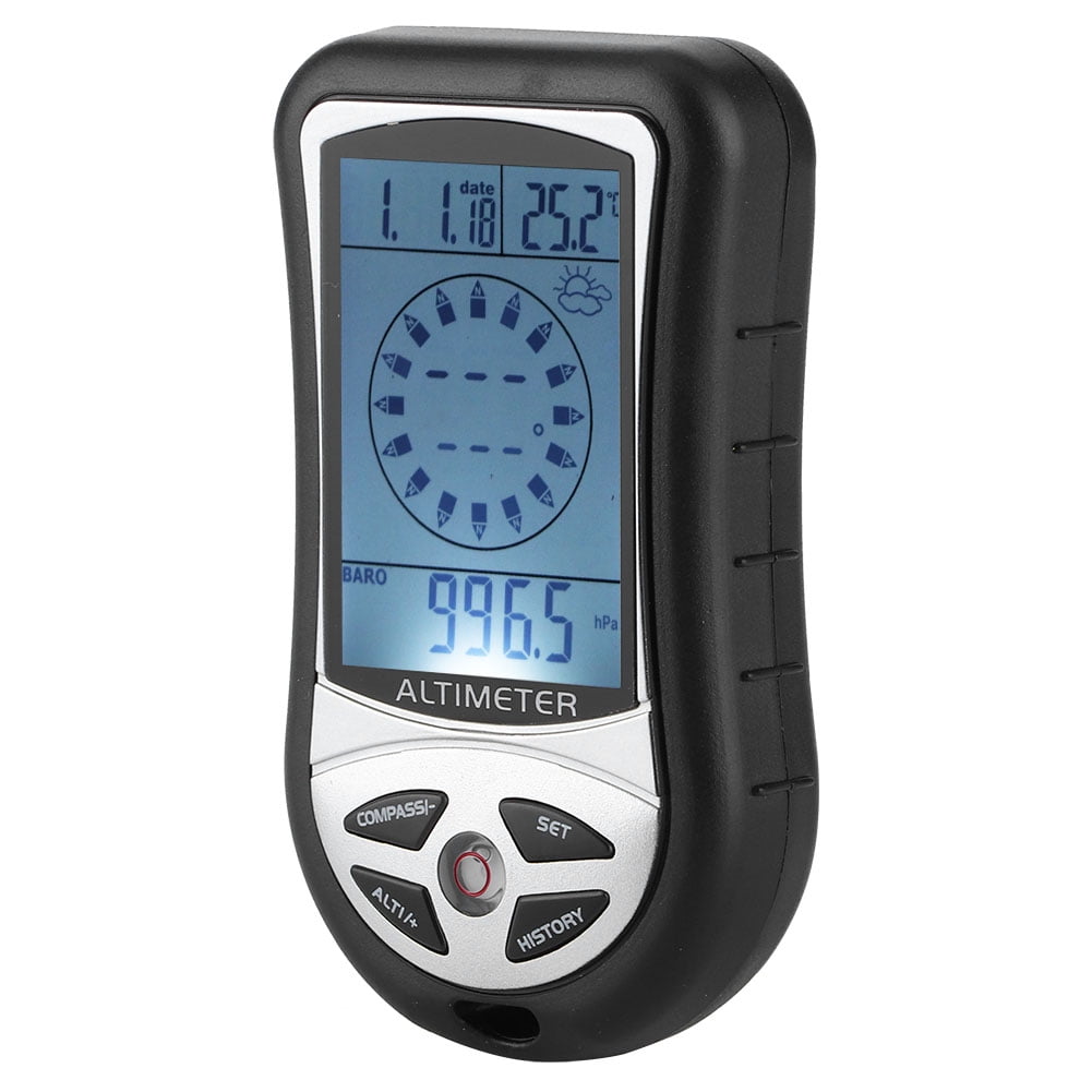 Bicaquu Altimeter Durable Corrosion‑Resistant Environmentally‑Friendly Small Home for Outdoor Compass 