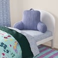 thumbnail image 2 of Mainstays Kids Ribbed Corduroy Plush Backrest Pillow, Light Purple, 33" x 13" x 25", 2 of 4