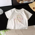 thumbnail image 2 of PEASKJP Girls Crop Top Girls Tops Girl's Short Sleeve Graphic T shirt Collection Halloween Shirts (Light Pink,13-14 Years), 2 of 4