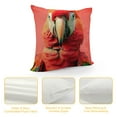 thumbnail image 4 of Autua Parrot Theme Decorative Pillow Cover for Home Couch Living Room Bed Sofa - Durable Cotton Linen Material - Indoor/Outdoor Use - Hidden Zipper Closure - 1PC Pillow Case 22x22in, 4 of 5