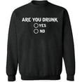 thumbnail image 2 of OXI Crewneck Sweatshirt - Basic Casual Sweatshirts for Men's and Women Fleece Sweatshirt Long Sleeve - Dark Heather Small, 2 of 2