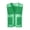 Green plus size sleeveless vest a1, variant on Summer Holiday Women's Plus Size V Neck Sleeveless Vest Casual Zip Front Solid Color Tops Fashion Clothes, Black 2XL