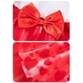 thumbnail image 5 of GYRATEDREAM Toddler Baby Girl Valentines Day Outfit Kids Ruffle Sleeveless Romper Heart Print Bow Tulle Tutu Skirt 2Pcs Clothes Set for 12M-6T, 5 of 6