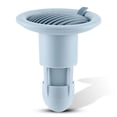 thumbnail image 3 of Cuarto de baño Drenaje Drenaje Drenaje Inserte Filtro Strainer Retroceso Prevención Pelo Catcher Insecto Prueba de Inicio Suministros Azul Jumpingount HA009691-04B, 3 of 6