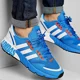 thumbnail image 1 of Adi-das ZX 1K Boost Light Blue White Orange H68720 Men's Running Shoes Size 7.5, 1 of 6